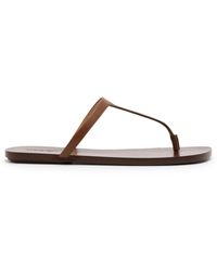 Marsèll - Leather Flip Flops - Lyst