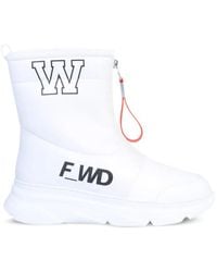 F_WD - Logo-Print Zip-Front Boots - Lyst