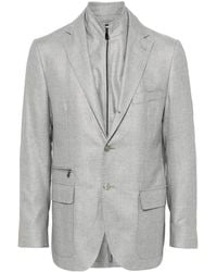 Corneliani - Layered Mélange-Effect Blazer - Lyst