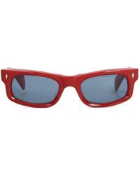 Jacques Marie Mage - Initials Rectangle-Frame Sunglasses - Lyst