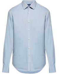 Paul & Shark - Katoenen Overhemd Met Visgraatpatroon - Lyst
