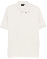 Stussy - Logo-Embroidered Polo Shirt - Lyst