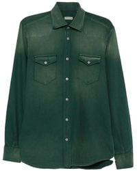 Sartorio Napoli - Chemise À Effet Délavé Et Détail Western - Lyst