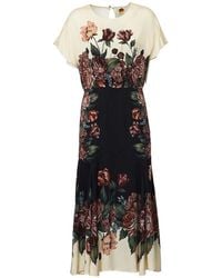 FARM Rio - Winter Floral Short Sleeve Maxi Dress - Lyst