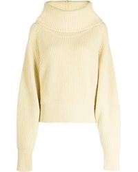 Sa Su Phi - Funnel-neck Ribbed-knit Jumper - Lyst