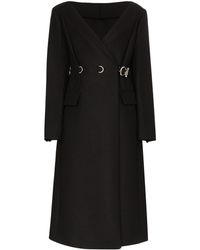 Prada Schulterfreier Mantel - Schwarz