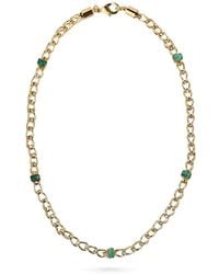 FENOMENA - Ciclo Emerald-Embellished Necklace - Lyst