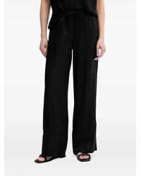 Benetton - Drawstring-Waist Linen Trousers - Lyst