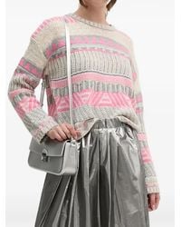 Ouí - Geometric-Pattern Sweater - Lyst
