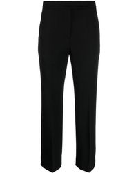 Tory Burch - Cropped Wool Tailored Trousers - Lyst