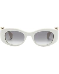 Cartier - Panthère C Rectangle-frame Sunglasses - Lyst