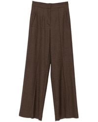 The Seafarer - April Pressed-Crease Wide-Leg Trousers - Lyst