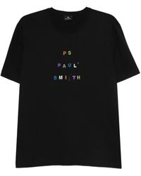 Paul Smith - Logo-Embroidered T-Shirt - Lyst