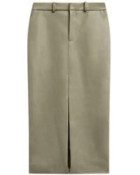 Frankie Shop - Maybelle Front-Slit Belt-Loop Maxi Skirt - Lyst