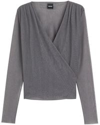 BOSS - Top A Portafoglio A Maniche Lunghe - Lyst