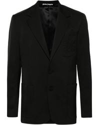 Palm Angels - Single-Breasted Twill Blazer - Lyst