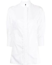 Shiatzy Chen - Blouse Met Bandkraag - Lyst
