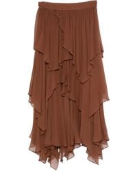 Zimmermann - Ruffle-details Midi Skirt - Lyst