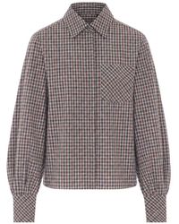 Essentiel Antwerp - Crystal-Embellished Checked Shirt - Lyst