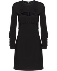 Pinko - Cut-Out Ruffled Mini Dress - Lyst