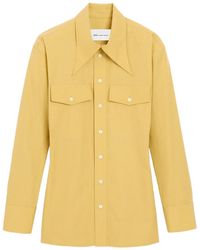 Ami Paris - Cotton Sharp Collar Fitted Shirt - Lyst