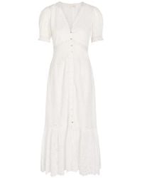 LoveShackFancy - Tarragon Midi Dress - Lyst