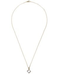 David Yurman - 18Kt Cable Collectibles Quatrefoil Diamond Necklace - Lyst
