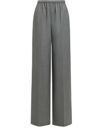 12 STOREEZ - Elastic-Waist Wool Trousers - Lyst