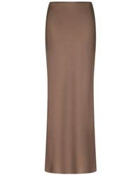 Loulou de Saison - Eli Silk-Twill A-Line Maxi Skirt - Lyst