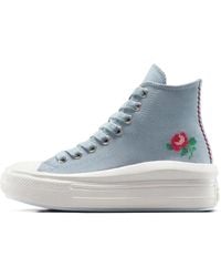 Converse - Run Star Motion Plateau-Sneakers mit Stickerei - Lyst