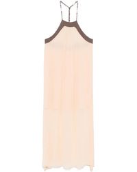 Patrizia Pepe - Two-Tone Midi Dress - Lyst