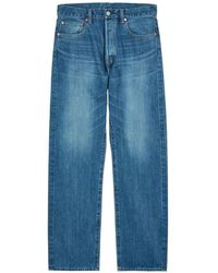 Blue Blue Japan - Faded Whiskered-Effect Jeans - Lyst