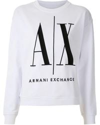 ARMANI EXCHANGE - Sweatshirt Mit Logo-Print - Lyst