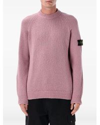 Stone Island - Raglan-Sleeve Wool Sweater - Lyst