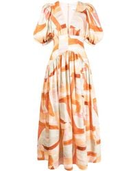 Acler - Princeton Kleid mit abstraktem Muster - Lyst