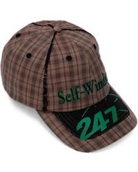 Kap Company - Tabloid Check-Print Baseball Cap - Lyst