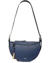 Lancel - Half-Moon Zip-Fastening Shoulder Bag - Lyst