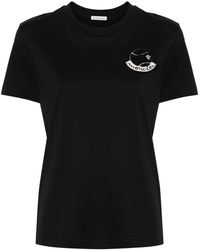 Moncler - Camiseta con parche del logo - Lyst