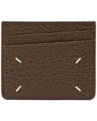 Maison Margiela - Four-Stitch Grained Leather Card Holder - Lyst