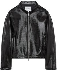 Courreges - Vinyl-Finish Zip-Up Bomber Jacket - Lyst
