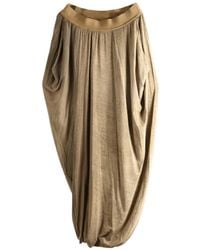 Uma Wang - Draped-Detail Midi Skirt - Lyst