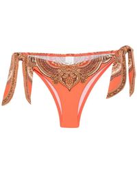 Zimmermann - Paisley-Print Tie-Side Bikini Bottoms - Lyst
