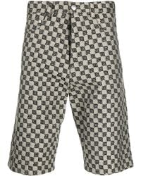 MISBHV - Monogram-Print Cotton-Blend Shorts - Lyst