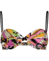 Paramidonna - Daisy Abstract-Print Bikini Top - Lyst