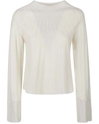 Loulou de Saison - Koro Ribbed Bell-Sleeve Sweater - Lyst