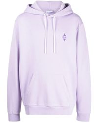 Marcelo Burlon - Graphic-Print Cotton Hoodie - Lyst