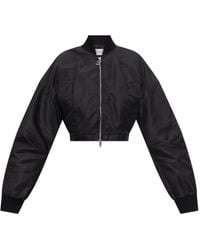 Sportmax - Bomber Crop Con Zip - Lyst