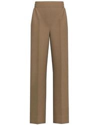 Marella - Pantalon À Fines Rayures - Lyst