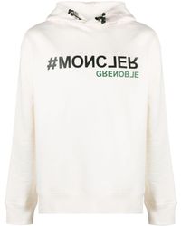 3 MONCLER GRENOBLE - Cotton Hoodie With Logo - Lyst