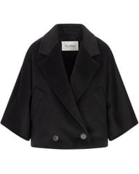 Max Mara - Double-Breasted Short Coat - Lyst